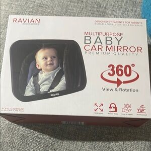 Raviani Black In-Mirror Video with 360° Viewing